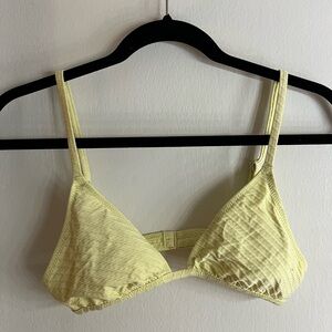 Aerie Yellow Triangle High Waisted Bikini